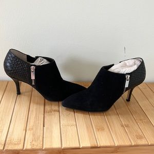 Michael lots Clara mid bootie black suede 6.5